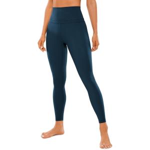 imageCRZ YOGA Womens Naked Feeling Workout 78 Yoga Leggings  25 Inches High Waist Tight PantsFrench Navy