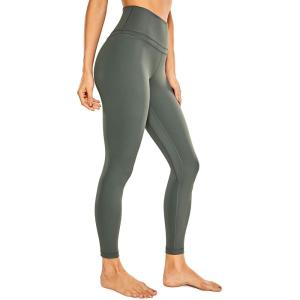 imageCRZ YOGA Womens Naked Feeling Workout 78 Yoga Leggings  25 Inches High Waist Tight PantsGrey Sage