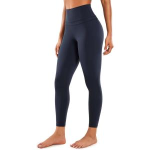 imageCRZ YOGA Womens Naked Feeling Workout 78 Yoga Leggings  25 Inches High Waist Tight PantsNavy
