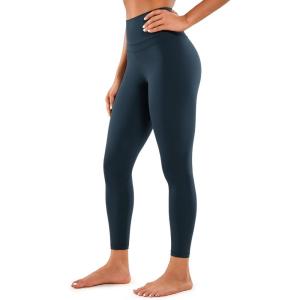 imageCRZ YOGA Womens Naked Feeling Workout 78 Yoga Leggings  25 Inches High Waist Tight PantsTrue Navy