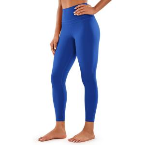 imageCRZ YOGA Womens Naked Feeling Workout 78 Yoga Leggings  25 Inches High Waist Tight PantsWaves Blue
