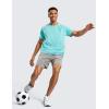 imageCRZ YOGA 2 in 1 Mens Athletic Shorts 5 with Liner Quick Dry Lightweight for Running Sports Gym with PocketsDark Chrome