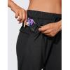 imageCRZ YOGA 4Way Stretch Joggers for Women 28quot Golf Casual Travel Workout Pants Lounge Athletic Sweatpants with PocketsBlack