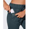 imageCRZ YOGA 4Way Stretch Joggers for Women 28quot Golf Casual Travel Workout Pants Lounge Athletic Sweatpants with PocketsForest Dark Green