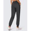 imageCRZ YOGA 4Way Stretch Joggers for Women 28quot Golf Casual Travel Workout Pants Lounge Athletic Sweatpants with PocketsInk Gray