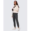 imageCRZ YOGA 4Way Stretch Joggers for Women 28quot Golf Casual Travel Workout Pants Lounge Athletic Sweatpants with PocketsInk Gray