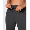 imageCRZ YOGA 4Way Stretch Joggers for Women 28quot Golf Casual Travel Workout Pants Lounge Athletic Sweatpants with PocketsInk Gray