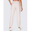 imageCRZ YOGA 4Way Stretch Joggers for Women 28quot Golf Casual Travel Workout Pants Lounge Athletic Sweatpants with PocketsMilky White Bone