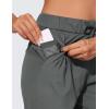 imageCRZ YOGA 4Way Stretch Joggers for Women 28quot Golf Casual Travel Workout Pants Lounge Athletic Sweatpants with PocketsMysterious Grey