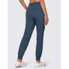 imageCRZ YOGA 4Way Stretch Joggers for Women 28quot Golf Casual Travel Workout Pants Lounge Athletic Sweatpants with PocketsSlate Blue