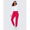 imageCRZ YOGA 4Way Stretch Joggers for Women 28quot Golf Casual Travel Workout Pants Lounge Athletic Sweatpants with PocketsViva Magenta