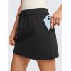 imageCRZ YOGA 4Way Stretch Skirts for Women High Waisted Work Casual Golf Tennis Skirt Skorts with 5 PocketsBlack