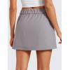 imageCRZ YOGA 4Way Stretch Skirts for Women High Waisted Work Casual Golf Tennis Skirt Skorts with 5 PocketsDark Chrome