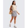 imageCRZ YOGA 4Way Stretch Skirts for Women High Waisted Work Casual Golf Tennis Skirt Skorts with 5 PocketsDark Chrome