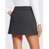 imageCRZ YOGA 4Way Stretch Skirts for Women High Waisted Work Casual Golf Tennis Skirt Skorts with 5 PocketsInk Gray