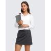 imageCRZ YOGA 4Way Stretch Skirts for Women High Waisted Work Casual Golf Tennis Skirt Skorts with 5 PocketsInk Gray