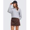imageCRZ YOGA 4Way Stretch Skirts for Women High Waisted Work Casual Golf Tennis Skirt Skorts with 5 PocketsTaupe