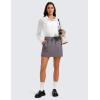 imageCRZ YOGA 4Way Stretch Skirts for Women High Waisted Work Casual Golf Tennis Skirt Skorts with 5 PocketsTornado Grey