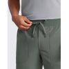 imageCRZ YOGA All Day Comfy Golf Casual Shorts for Men  7quot Elastic Waist Lightweight Quick Dry for Athletic Daily with PocketsGrey Sage