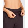 imageCRZ YOGA Athletic High Waisted Joggers for Women 275quot  Lightweight Workout Travel Casual Outdoor Hiking Pants with PocketsChestnut Purple