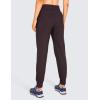 imageCRZ YOGA Athletic High Waisted Joggers for Women 275quot  Lightweight Workout Travel Casual Outdoor Hiking Pants with PocketsChestnut Purple