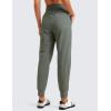 imageCRZ YOGA Athletic High Waisted Joggers for Women 275quot  Lightweight Workout Travel Casual Outdoor Hiking Pants with PocketsGrey Sage