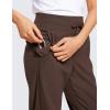imageCRZ YOGA Athletic High Waisted Joggers for Women 275quot  Lightweight Workout Travel Casual Outdoor Hiking Pants with PocketsHot Fudge Brown