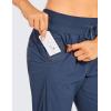 imageCRZ YOGA Athletic High Waisted Joggers for Women 275quot  Lightweight Workout Travel Casual Outdoor Hiking Pants with PocketsNubei Blue