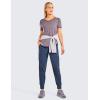 imageCRZ YOGA Athletic High Waisted Joggers for Women 275quot  Lightweight Workout Travel Casual Outdoor Hiking Pants with PocketsNubei Blue