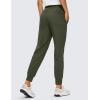 imageCRZ YOGA Athletic High Waisted Joggers for Women 275quot  Lightweight Workout Travel Casual Outdoor Hiking Pants with PocketsOlive Green