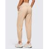 imageCRZ YOGA Athletic High Waisted Joggers for Women 275quot  Lightweight Workout Travel Casual Outdoor Hiking Pants with PocketsRaw Linen