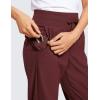 imageCRZ YOGA Athletic High Waisted Joggers for Women 275quot  Lightweight Workout Travel Casual Outdoor Hiking Pants with PocketsRed Merlot