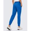 imageCRZ YOGA Athletic High Waisted Joggers for Women 275quot  Lightweight Workout Travel Casual Outdoor Hiking Pants with PocketsSparkle Blue