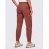 imageCRZ YOGA Athletic High Waisted Joggers for Women 275quot  Lightweight Workout Travel Casual Outdoor Hiking Pants with PocketsThe Cognac Brown