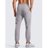 imageCRZ YOGA Athletic Joggers for Men  29quot Lightweight Running Training Pants with Zip Pockets and Ankle ZippersDark Chrome