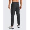 imageCRZ YOGA Athletic Joggers for Men  29quot Lightweight Running Training Pants with Zip Pockets and Ankle ZippersInk Gray