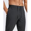 imageCRZ YOGA Athletic Joggers for Men  29quot Lightweight Running Training Pants with Zip Pockets and Ankle ZippersInk Gray