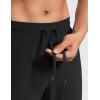 imageCRZ YOGA Athletic Joggers for Men Lightweight Water Resistant Outdoor Workout Pants with Zip PocketsBlack