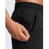 imageCRZ YOGA Athletic Joggers for Men Lightweight Water Resistant Outdoor Workout Pants with Zip PocketsBlack