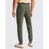 imageCRZ YOGA Athletic Joggers for Men Lightweight Water Resistant Outdoor Workout Pants with Zip PocketsLight Army Green