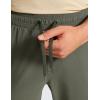 imageCRZ YOGA Athletic Joggers for Men Lightweight Water Resistant Outdoor Workout Pants with Zip PocketsLight Army Green