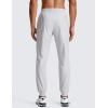 imageCRZ YOGA Athletic Joggers for Men Lightweight Water Resistant Outdoor Workout Pants with Zip PocketsPlatinum Grey