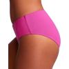 imageCRZ YOGA Bikini Bottoms for Women Mid Rise Full Coverage Bathing Suit Swimsuit Basic Swim BriefsHibiscus Purple