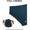 imageCRZ YOGA Bikini Bottoms for Women Mid Rise Full Coverage Bathing Suit Swimsuit Basic Swim BriefsInsignia Blue