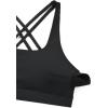 imageCRZ YOGA Butterbreeze Square Neck Sports Bras for Women  Strappy Thin Straps Workout Traning Padded Gym Halter Cami TopBlack