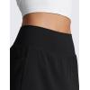 imageCRZ YOGA Butterlift A Line Golf Skirts for Women High Waisted Stretchy Casual Athletic Tennis Skorts with Side PocketsBlack