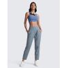 imageCRZ YOGA Butterlift Ankle Casual Yoga Pants for Women 78 Tapered Front Pleated for Lounge Travel with PocketsBelgian Blue