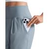 imageCRZ YOGA Butterlift Ankle Casual Yoga Pants for Women 78 Tapered Front Pleated for Lounge Travel with PocketsBelgian Blue