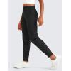 imageCRZ YOGA Butterlift Girls Joggers with Pockets  Athletic Active Casual Lounge Running Pants for Kids Teen SoftBlack