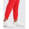imageCRZ YOGA Butterlift Girls Joggers with Pockets  Athletic Active Casual Lounge Running Pants for Kids Teen SoftDeep Red